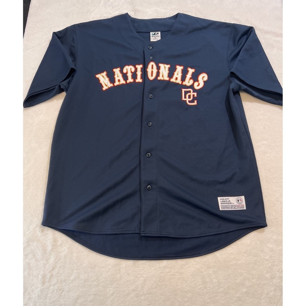 Washington Nationals Men's XL Baseball Jersey Stitches MLB Blue